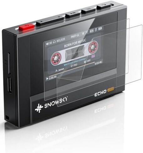 لواقي شاشة مشغل MP3 SnowSky ECHO MINI، [عبوتان] طبقة TPU ناعمة وشفافة عالية الدقة [مضادة لبصمات الأصابع] [مضادة للخدش] [خالية من الفقاعات] متوافقة مع مشغل الموسيقى SnowSky/FiiO Echo MINI (1.99 بوصة) in Kuwait