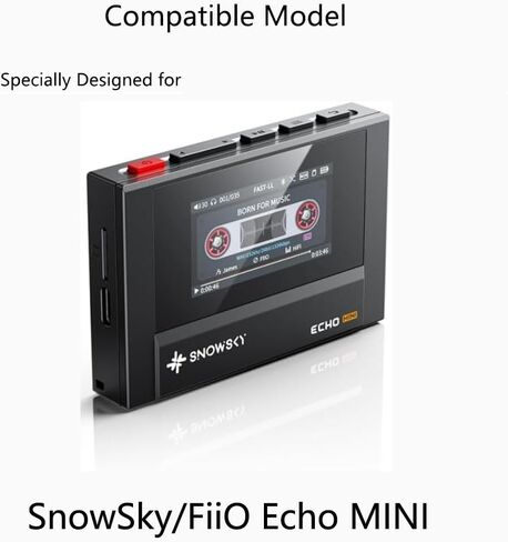 لواقي شاشة مشغل MP3 SnowSky ECHO MINI، [عبوتان] طبقة TPU ناعمة وشفافة عالية الدقة [مضادة لبصمات الأصابع] [مضادة للخدش] [خالية من الفقاعات] متوافقة مع مشغل الموسيقى SnowSky/FiiO Echo MINI (1.99 بوصة) in Kuwait