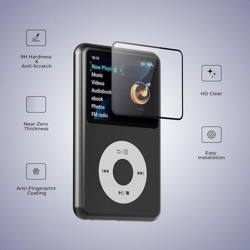 واقي شاشة innioasis Y1 Mp3، واقي شاشة مقاوم للخدش، ملمس ممتاز، متين، نفاذية جيدة للرطوبة، يمنع الخدوش من المفاتيح والأشياء الصلبة in Kuwait