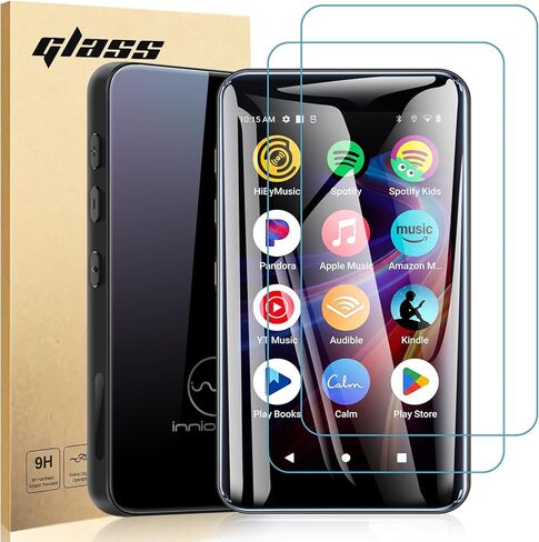 عبوتان من واقي شاشة مشغل Mp3 من innioasis G5، واقي شاشة من الزجاج المقوى 9H عالي الدقة وتغطية كاملة ومضادة للخدش ومضادة لبصمات الأصابع وخالية من الفقاعات متوافقة مع مشغل Mp3 من innioasis G5 مقاس 4 بوصات in Kuwait
