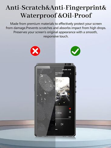 واقي شاشة مكون من قطعتين لمشغل MP3 HiBy R6III 2025، زجاج مقسى بصلابة 6H، مضاد لبصمات الأصابع، مضاد للخدش، سهل التركيب، شفاف عالي الدقة in Kuwait