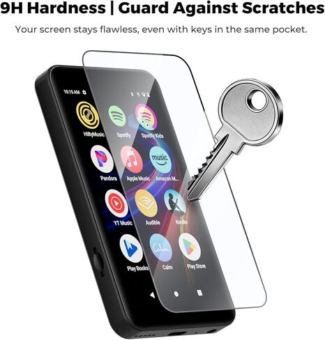 innioasis G5 MP3 Player Tempered Glass Screen Protector, 9H Hardness Scratch Resistant with Oleophobic Coating, Anti Fingerprint Bubble Free, Includes Easy Installation Kit, 3 Pack in Kuwait