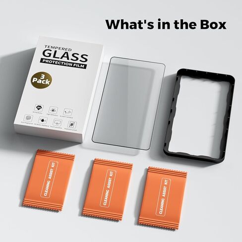 innioasis G5 MP3 Player Tempered Glass Screen Protector, 9H Hardness Scratch Resistant with Oleophobic Coating, Anti Fingerprint Bubble Free, Includes Easy Installation Kit, 3 Pack in Kuwait