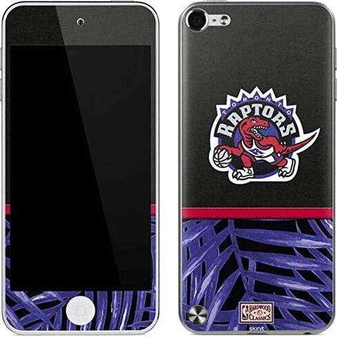 ملصق Skinit لمشغل MP3 متوافق مع iPod Touch (الجيل الخامس و2012) - تصميم NBA Toronto Raptors Retro Palms المرخص رسميًا in Kuwait