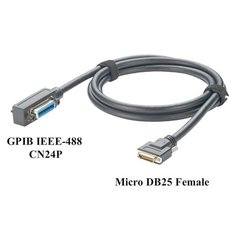 كابل Micro D-Sub 25Pin أنثى إلى GPIB كابل GPIB IEE488 Micro DB25 لـ PZ2100A متوافق مع PX0114A، PX0110A، Y1260A، 183285-02، 183285-01 (2M/6.6FT) in Kuwait