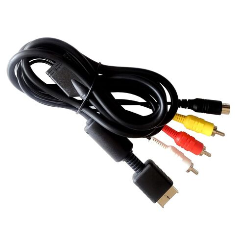 كابل S-Video Audio Video لجهاز PS2/ PS3، كابل تلفزيون S-AV بطول 5.9 قدم متوافق مع PlayStation 2/3 in Kuwait