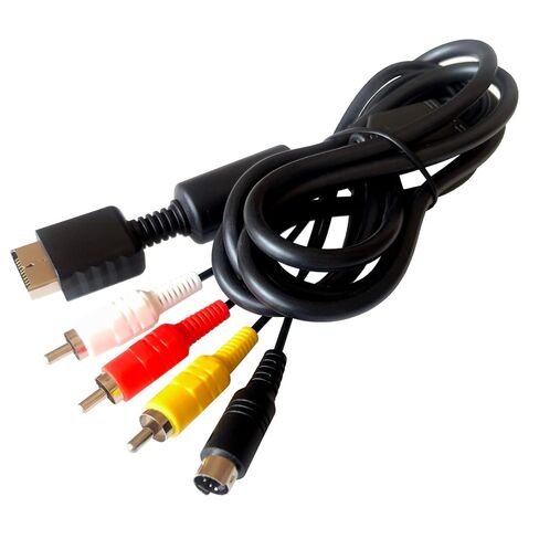 كابل S-Video Audio Video لجهاز PS2/ PS3، كابل تلفزيون S-AV بطول 5.9 قدم متوافق مع PlayStation 2/3 in Kuwait