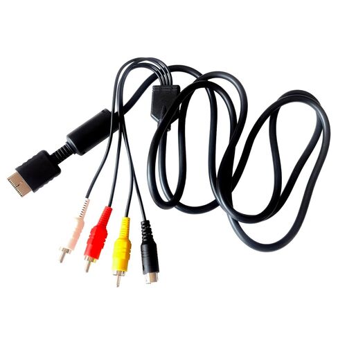 كابل S-Video Audio Video لجهاز PS2/ PS3، كابل تلفزيون S-AV بطول 5.9 قدم متوافق مع PlayStation 2/3 in Kuwait