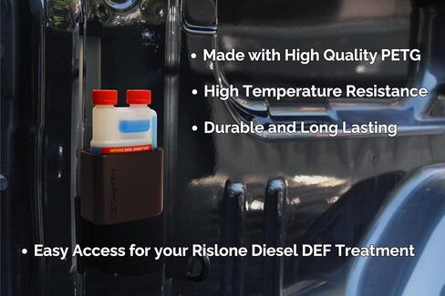 حامل زجاجة مغناطيسي من DieselDock لعلاج Rislone Diesel DEF 8oz، منظمة سرير الشاحنة، 3 مغناطيس نيوديميوم مدمج، صنع في الولايات المتحدة الأمريكية in Kuwait