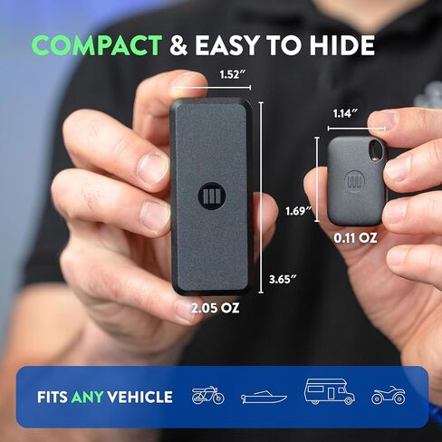 Monimoto 9 US Version Anti-Theft GPS Tracker for Vehicles - Wireless Alarm, Waterproof and Dustproof Build, Phone Call Alerts and DIY Installation - Smart Motorcycle GPS Tracker, Boats, ATVs in Kuwait