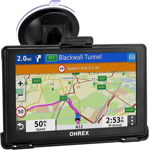 OHREX GPS Navigator لشاحنة السيارة RV، سائقي الشاحنات التجارية GPS، نظام تحديد المواقع العالمي لسائقي الشاحنات مقاس 5 بوصات، أحدث خريطة لعام 2026 مع تحديثات مجانية مدى الحياة، وتوجيه مخصص، وتنبيهات السائق in Kuwait