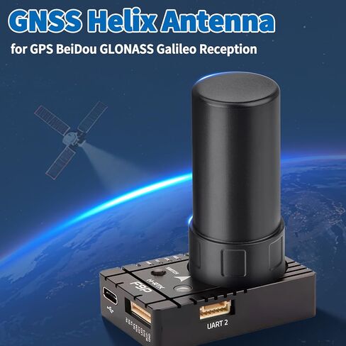 هوائي Bingfu 4-System GNSS Helix لنظام تحديد المواقع/BeiDou/GLONASS/Galileo | موصل SMA عالي الكسب 28 ديسيبل | IP65 مقاوم للماء | هوائي تحديد المواقع في الهواء الطلق للسيارات in Kuwait