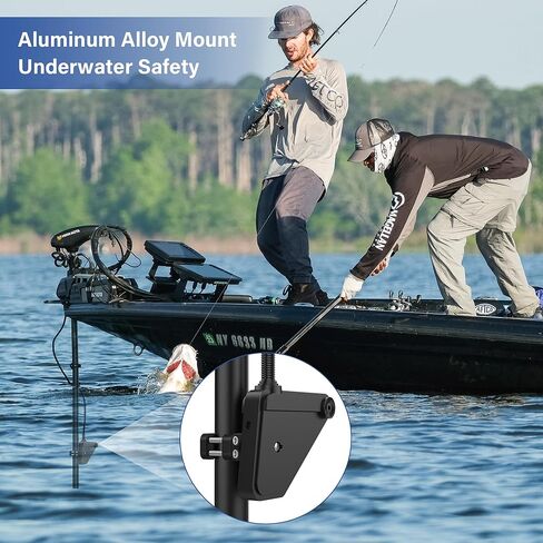 حوامل مركبة على عمود محول من سبائك الألومنيوم متوافقة مع مستشعر Lowrance Eagle Eye 9، وقضيب متنوع، سهل التركيب - نمط مشبك قابل للتعديل لعمود 1 بوصة إلى 1.5 بوصة in Kuwait