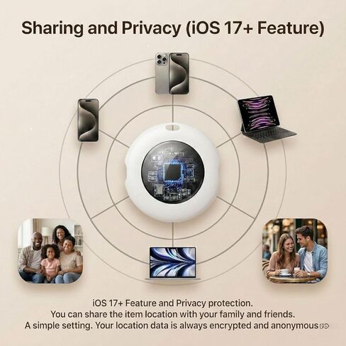 4 عبوات من علامات تعقب بلوتوث الذكية [معتمدة من Apple MFi] جهاز العثور على المفاتيح الهوائية يعمل مع Apple Find My (iOS فقط) علامات تتبع عالمية مقاومة للماء، محدد موقع العنصر، إنذار صوتي للأطفال والحيوانات الأليفة، حقيبة ظهر للكلاب in Kuwait