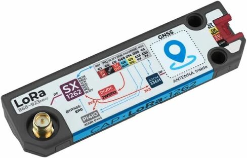 M5Stack Cap LoRa 1262 لأجهزة Cardputer Adv، SX1262 ATGM336H، 50 قناة، 868-923 ميجاهرتز، 3.31x0.94x0.60 بوصة in Kuwait