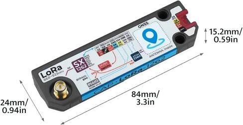 M5Stack Cap LoRa 1262 لأجهزة Cardputer Adv، SX1262 ATGM336H، 50 قناة، 868-923 ميجاهرتز، 3.31x0.94x0.60 بوصة in Kuwait