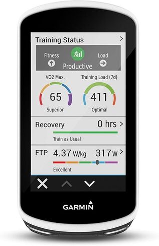 جهاز كمبيوتر Garmin Edge 1030، 3.5 بوصة GPS لركوب الدراجات/الدراجة مع ميزات الملاحة والاتصال (متجدد) in Kuwait