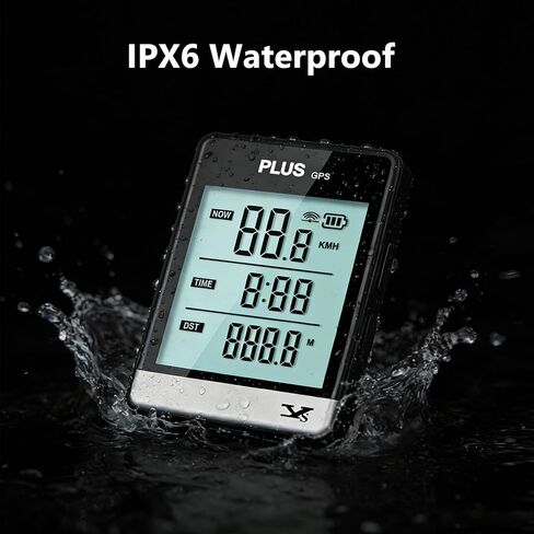 جهاز كمبيوتر GPS للدراجة، عداد المسافات اللاسلكي لركوب الدراجات مع شاشة LCD مقاس 3.26 بوصة، مقاوم للماء IPX6، يوفر تحليلًا احترافيًا للبيانات للدراجات الجبلية على الطرق in Kuwait