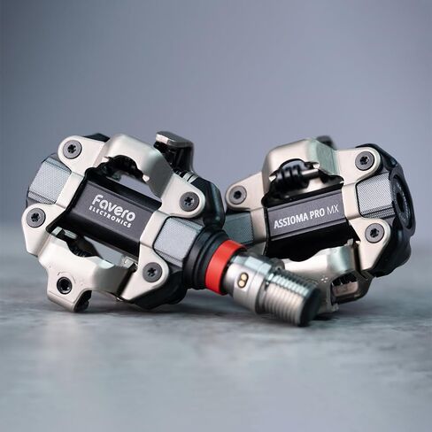 Favero Assioma PRO MX-1، عداد طاقة MTB لركوب الدراجات بدواسة جانبية أحادية الاستشعار، اتصال بلوتوث وANT+ لأجهزة الكمبيوتر الخاصة بالدراجة، ووحدات GPS لركوب الدراجات، والهواتف الذكية in Kuwait