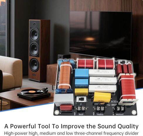 3 اتجاهات متقاطعة، 800 وات 4-8 أوم 3 مكبرات صوت HiFi Home مكبرات صوت مقسم تردد الصوت، تريبل ألتو باس 3 اتجاهات لوحة مقسم تردد مكبر الصوت in Kuwait