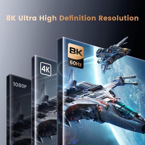 NEWCARE eARC 8K HDMI 2.1 محول 4 في 1 مع مستخرج الصوت، محول HDMI 4K@120 هرتز يدعم HDR VRR ALLM، SPDIF بصري وإخراج صوت AUX 3.5 مم مثالي لشاشات 8K، CEC، جهاز التحكم عن بعد in Kuwait