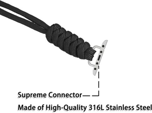 Nylon Necklace Compatible with Apple iWatch Series 10, Ultra 2/Ultra, 9 8 7 6 5 4 3 2 1, Watch Pendent Fob for Apple Watch 38mm 40mm 41mm 42mm 44mm 45mm 46mm 49mm Replacement Accessories Women and Men in Saudi Arabia