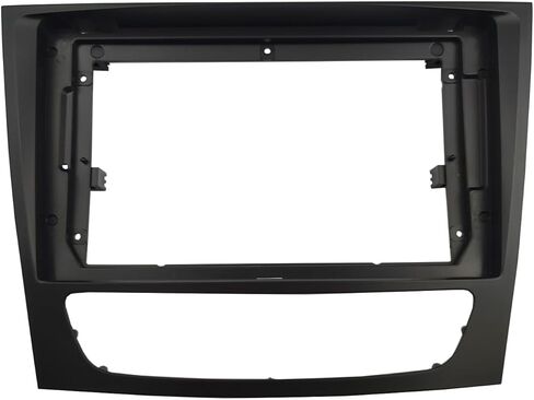 Radio Stereo Bezel for 2001-2009 Mercedes Benz E Class W211 CLS Class C219 Dash Installation Mount Trim Kit Fits 9" and Double Din in Kuwait