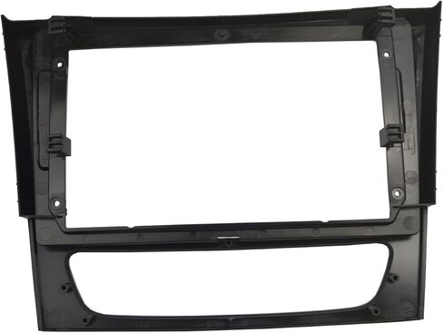 Radio Stereo Bezel for 2001-2009 Mercedes Benz E Class W211 CLS Class C219 Dash Installation Mount Trim Kit Fits 9" and Double Din in Kuwait