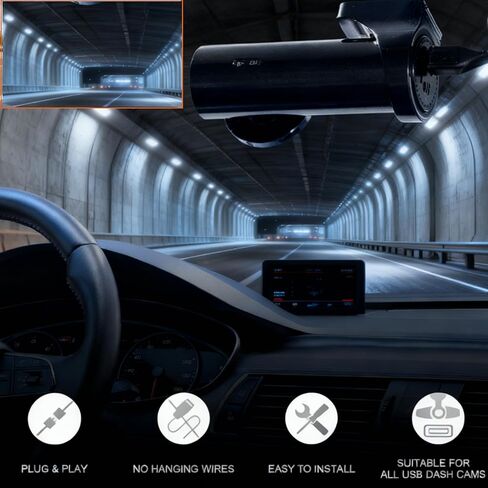محول طاقة Dashcam (7 دبابيس من النوع B)، متوافق مع سيارات مختارة من Nissan وMitsubishi وToyota والمزيد. يتم توصيلها بمرآة الرؤية الخلفية، والتركيب غير المدمر، والتوصيل والتشغيل. in Kuwait