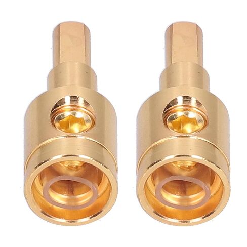 Ejoyous 2pcs 0GA Wire Reducer Terminal Connector, Pure Copper Gold Plated 1/0 Gauge to 4 Gauge Wire Reducer, for Car Audio Amplifier Modification in Kuwait
