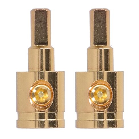 Ejoyous 2pcs 0GA Wire Reducer Terminal Connector, Pure Copper Gold Plated 1/0 Gauge to 4 Gauge Wire Reducer, for Car Audio Amplifier Modification in Kuwait
