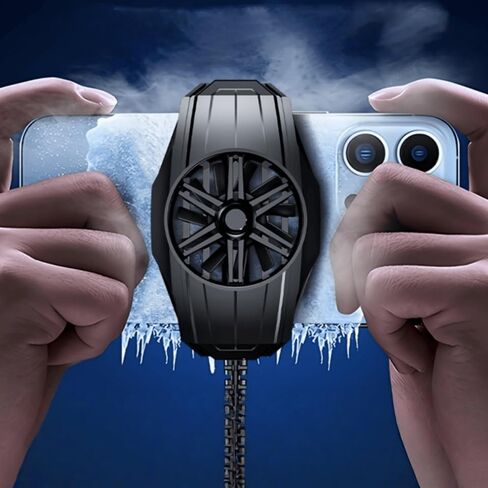 Phone Cooler for Gaming, Phone Cooling Fan for Gaming Fit All Types of iPhone Android Smartphones A Must-Have for Gaming, Live Streaming in Kuwait