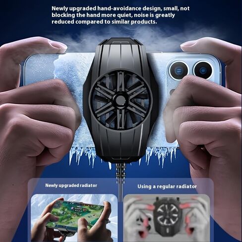 Phone Cooler for Gaming, Phone Cooling Fan for Gaming Fit All Types of iPhone Android Smartphones A Must-Have for Gaming, Live Streaming in Kuwait