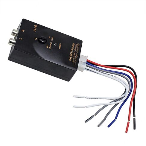 مكبر صوت للسيارة سلك ستيريو للسيارة محول إخراج خط RCA عالي إلى منخفض مع تشغيل محول خط RCA عن بعد in Kuwait