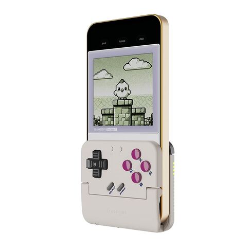 وحدة تحكم الألعاب المحمولة GameSir Pocket Taco Vertical - لوحة ألعاب بلوتوث Retro Arcade لنظام Android، وحدة تحكم ألعاب لاسلكية محمولة للهاتف، بطارية 600 مللي أمبير في الساعة، شحن مروري - أبيض in Kuwait