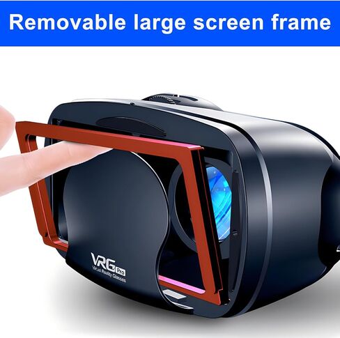سماعة رأس VR ثلاثية الأبعاد، خوذات نظارات الواقع الافتراضي، متوافقة مع 5.0-7.0 بوصة مع وحدة تحكم، لألعاب الهاتف المحمول in Kuwait