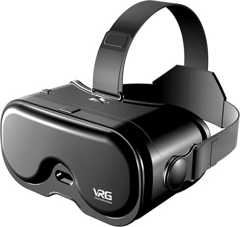 سماعة رأس VR للهاتف، عدسات HD ثلاثية الأبعاد محمية ضد العيون الزرقاء، نظارات الواقع الافتراضي 120 درجة FOV لهواتف iPhone17/16/15/14/13/12/11، سامسونج، أندرويد in Kuwait