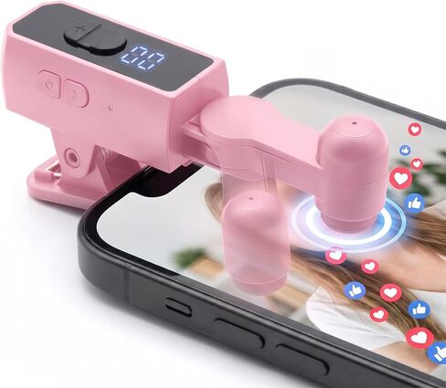 Wireless Rechargeable Auto Clicker for iPhone，Tapper for Tiktok Live, Screen Tapper, 107 Adjustable Speed, Auto Screen Tapper for Live Stream, Games, Repetitive Task, Purchases(Pink) in Saudi Arabia
