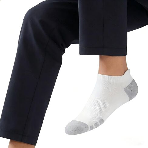 10 Pairs Men’s Ankle Socks Cushioned Low-Cut Socks For Daily Wear Casual Comfortable Breathable Socks in Saudi Arabia