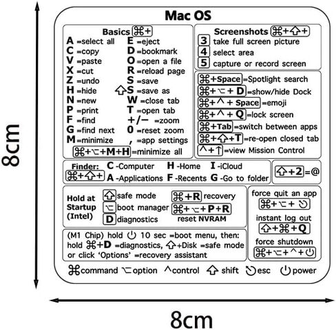 2PCS Keyboard Shortcut Sticker Set for Windows, Excel, Word & Computer, Transparent Waterproof Keyboard Shortcut Guide Overlay for Laptop PC & MacBook, Office Productivity Reference Stickers (2pcs) in Saudi Arabia