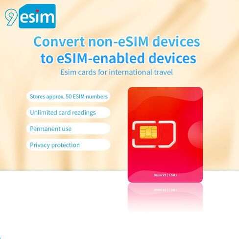 بطاقة الكتابة eSIM المادية V3، ملف تعريف تنزيل غير محدود للهاتف المحمول، متوافق مع الهواتف المحمولة غير المؤمنة، دعم قائمة STK، تبديل تطبيق Android، إدارة ملف التعريف المتوافق (بطاقة eSIM فقط) in Kuwait