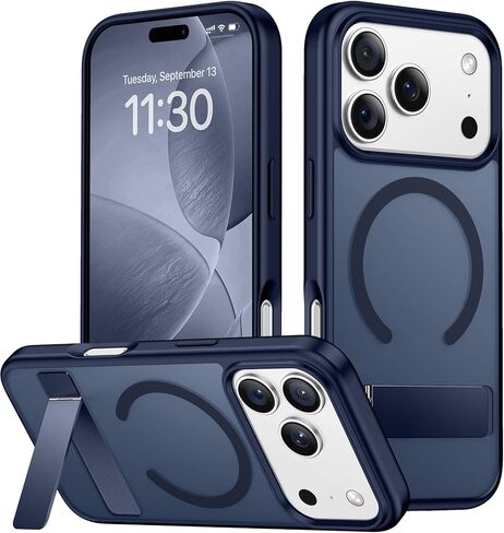 SPIDERCASE Magnetic for iPhone 17 Pro Max Case,with [3 Stand Ways] [Military Grade Drop Protection] with Invisible Stand Shockproof Slim Case for iPhone 17 Pro Max 6.9 inch,Clear in Kuwait
