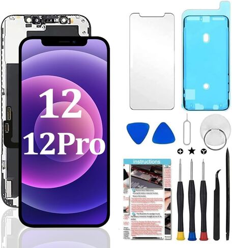 لشاشة iPhone 14 Pro Max البديلة مقاس 6.7 بوصة، مجموعة محول رقمي لشاشة LCD تعمل باللمس ثلاثية الأبعاد مع أدوات إصلاح، متوافقة مع الطراز A2894، A2651، A2893، A2896، A2895 in Kuwait