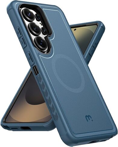 حافظة M MYBAT PRO لهاتف Samsung Galaxy S26 Ultra مع حافظة بمشبك حزام، حافظة مغناطيسية شديدة التحمل لهاتف Galaxy S26 Ultra، مضادة للسقوط، غطاء مقاوم للصدمات، مع مسند دوار 360 درجة بني in Kuwait