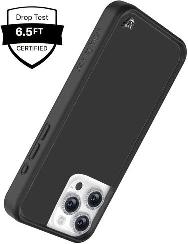Wildflower Cases - Compatible with iPhone 15 Pro | Protective Black Bumper, 6.5ft Drop Test Certified, Women Owned Small Business | Blue Pink White Stars Modern Trendy | Dream Star in Saudi Arabia