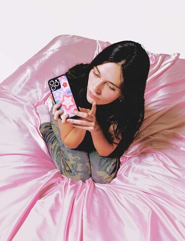 Wildflower Cases - Compatible with iPhone 15 Pro | Protective Black Bumper, 6.5ft Drop Test Certified, Women Owned Small Business | Blue Pink White Stars Modern Trendy | Dream Star in Saudi Arabia