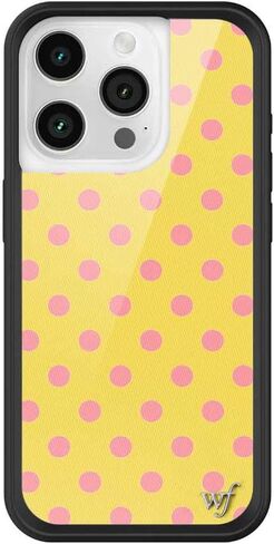 Wildflower Cases - Compatible with iPhone 15 Pro | Protective Black Bumper, 6.5ft Drop Test Certified, Women Owned Small Business | Blue Pink White Stars Modern Trendy | Dream Star in Saudi Arabia
