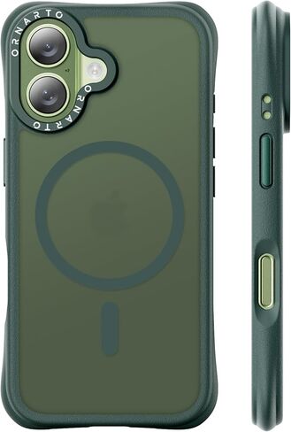 حافظة ORNARTO لهاتف iPhone 17 مقاس 6.3 بوصة، حماية من السقوط بدرجة عسكرية 20 قدمًا، متوافقة مع MagSafe، غطاء واقٍ نحيف غير لامع مضاد للصدمات ومضاد لبصمات الأصابع، وردي طباشيري in Kuwait