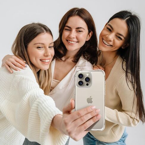 حافظة Mkeke لهاتف iPhone 15 Pro شفافة، [ليست صفراء] [حماية من الدرجة العسكرية] حافظات هاتف رفيعة مضادة للصدمات لهاتف iPhone 15 Pro 2023 in Kuwait