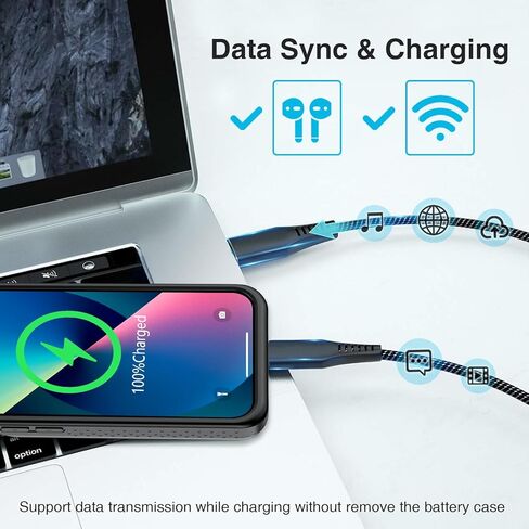 حافظة بطارية GIN FOXI لهاتف iPhone 15 Pro/15، حافظة قابلة لإعادة الشحن بقوة 15 وات شاحن شحن سريع حقيقي 7000 مللي أمبير في الساعة حماية فائقة النحافة ضد السقوط شاحن ممتد لهاتف iPhone 15 & 15 Pro أسود in Kuwait